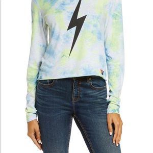 Aviator nation unisex long sleeve tie dye